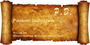 Paskes Dulcinea névjegykártya